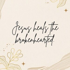 When your heart is heavy and you’re hurting; Jesus is the answer❤️❤️